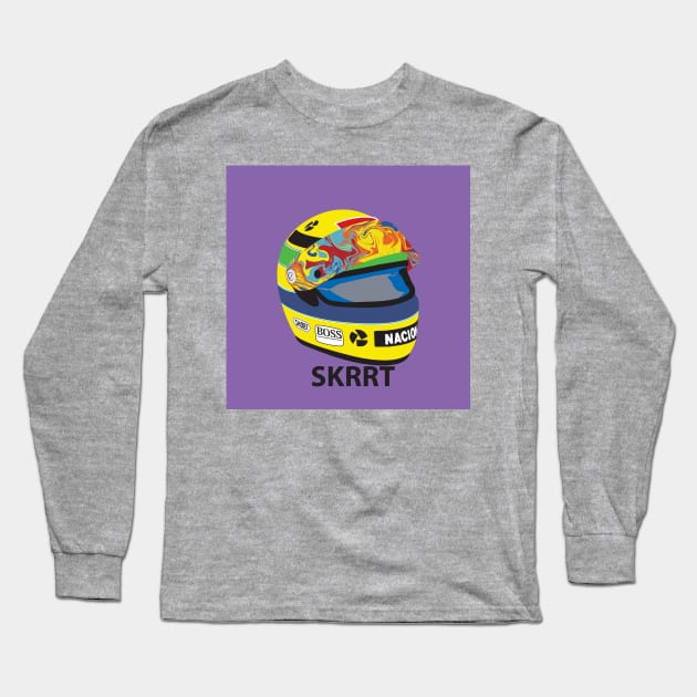 Psychedelic F1 Helmet Long Sleeve T-Shirt by herbertdowd